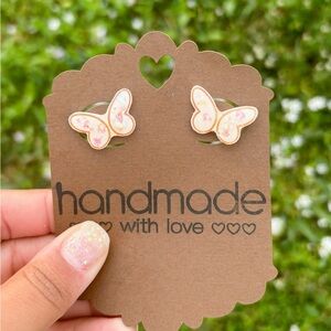 Butterfly stud  earrings